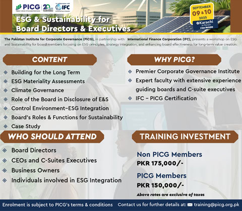 Picg PICG - Pakistan Institute of Corporate Governance